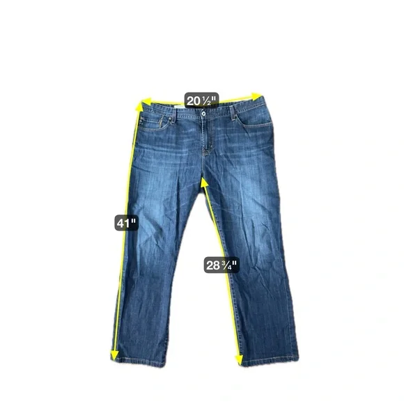 Adriano Goldschmied AG Protege Jeans Men 42 x 34 Straight Leg Stretch Denim Blue - Picture 12 of 12